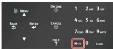 MENU ON LINE 1 2 ABC 3 DET 4 GHI 5 JKL 6 MINO 7 PQRS 8 TUV 9 KEYZ HELP ? * Fn 0 CLEAR