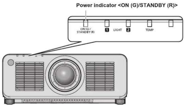 PANASONIC PT-RZ120BE - Power indicator - 1