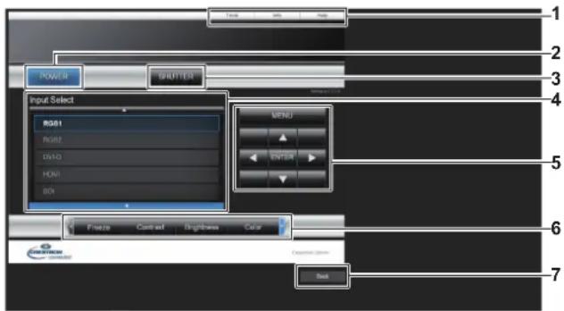 PANASONIC PT-RZ120BE - Operation page - 1