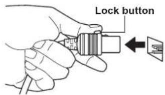 PANASONIC PT-RZ120BE - For India (when using the power cord with the lock button) - 2