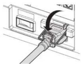 PANASONIC PT-RZ120BE - How to attach the power cord - 3
