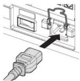 PANASONIC PT-RZ120BE - How to attach the power cord - 2