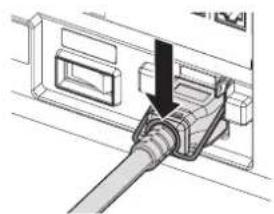 PANASONIC PT-RZ120BE - How to attach the power cord - 4