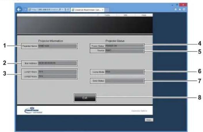 PANASONIC PT-DW750BE - [Info] page - 1