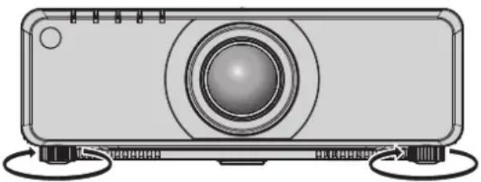 PANASONIC PT-DW750BE - Adjusting adjustable feet - 1