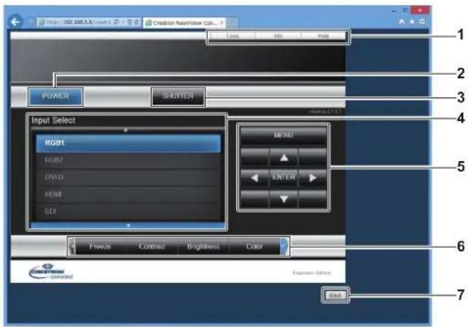 PANASONIC PT-DW750BE - Operation page - 1