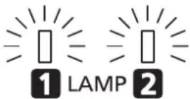 PANASONIC PT-DW750BE - When to replace the lamp unit - 1