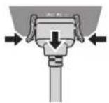 PANASONIC PT-DW750BE - How to remove the power cord - 1