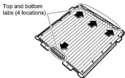 Top and bottom tabs (4 locations)
