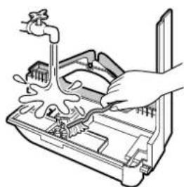 DAIKIN MCK75J - Humidifying tray cleaning (About once every 3 days) Rinse with water - 1