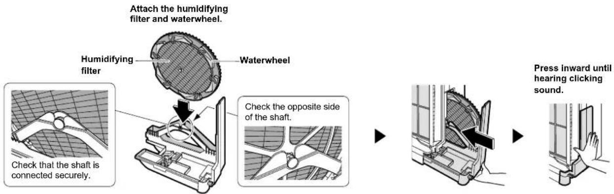 DAIKIN MCK75J - Restore the humidifying tray. - 1