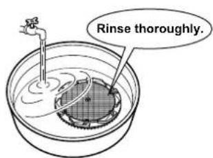 Rinse thoroughly.