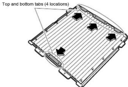 Top and bottom tabs (4 locations)