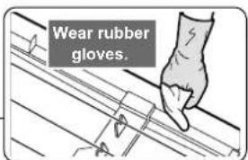 Wear rubber gloves.