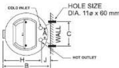 Joven JH 15 - FIGURE B: INSTALLATION DIMENSIONS - 4