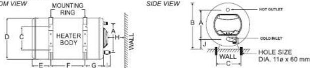 Joven JH 15 - FIGURE B: INSTALLATION DIMENSIONS - 1