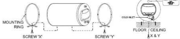 Joven JH 15 - FIGURE A: MOUNTING RINGS POSITION FOR HORIZONTAL MODEL - 1