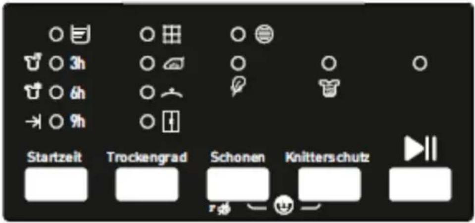 Startzeit Trockengrad Schonen Knitterschutz