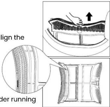 align the der running