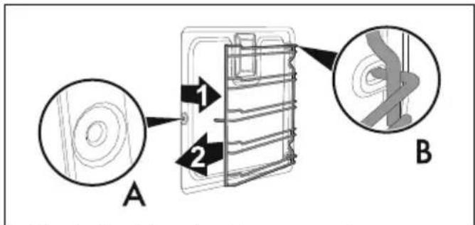 SMEG SF800AVO - Ausbau der Halterahmen für Roste/Backbleche - 1