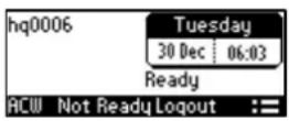 AUDIOCODES 405 - To log in to the phone: - 3