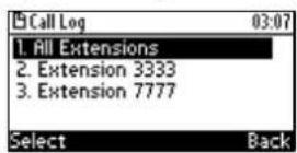 AUDIOCODES 405 - Viewing Missed, Received and Dialed Calls - 4