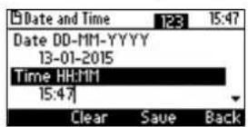 AUDIOCODES 405 - To set date and time: - 2