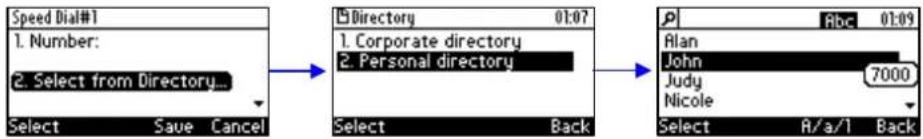 AUDIOCODES 405 - To configure a speed dial key: - 5