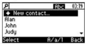 AUDIOCODES 405 - Calling a Contact Listed in the Directory - 1