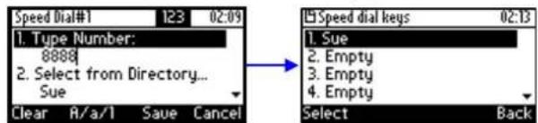 AUDIOCODES 405 - To configure a speed dial key: - 4
