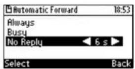 AUDIOCODES 405 - To define call forwarding: - 2