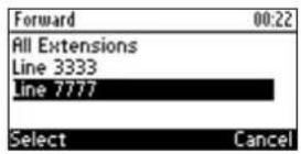 AUDIOCODES 405 - To define call forwarding: - 1