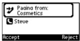 AUDIOCODES 405 - Receiving an Incoming Paging Call - 3