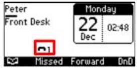 AUDIOCODES 405 - Dialing a Missed Call - 1