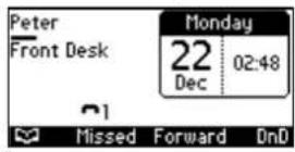 AUDIOCODES 405 - Viewing Missed, Received and Dialed Calls - 1