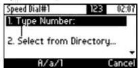 AUDIOCODES 405 - To configure a speed dial key: - 3