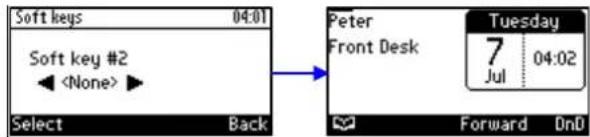 AUDIOCODES 405 - To delete a configured softkey: - 2