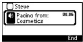 AUDIOCODES 405 - Receiving an Incoming Paging Call - 2