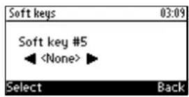 AUDIOCODES 405 - To configure a softkey: - 2
