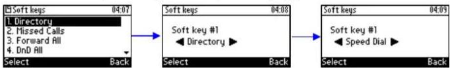 AUDIOCODES 405 - To configure a softkey as a speed dial: - 1