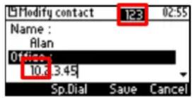 AUDIOCODES 405 - To enter a symbol such as a period (full stop): - 2