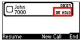 AUDIOCODES 405 - Placing Calls On Hold - 1
