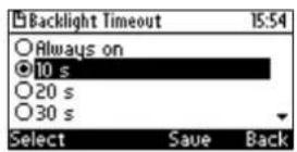 AUDIOCODES 405 - Setting the LCD Backlight Timeout - 1