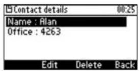 AUDIOCODES 405 - Editing a Contact - 2
