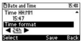 AUDIOCODES 405 - To set date and time: - 3