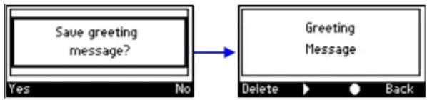 AUDIOCODES 405 - To record a welcome greeting: - 5