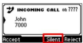 AUDIOCODES 405 - Silencing Incoming Calls - 1