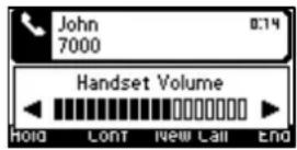 AUDIOCODES 405 - Adjusting Handset Volume - 1