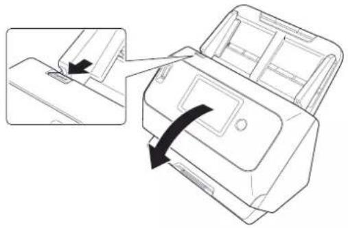 CANON imageFORMULA DR-S130 - Öffnen und Schließen der vorderen Abdeckung - 1