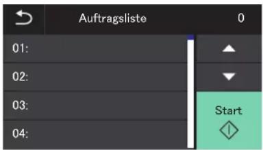 Auftragsliste 01: 02: 03: 04: Start